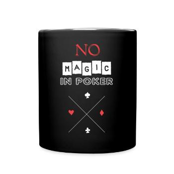 Poker - Tasse einfarbig - Schwarz - Vorne