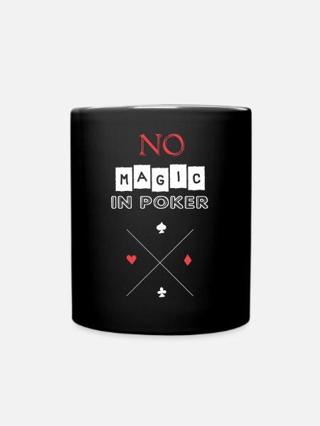 Poker - Tasse einfarbig - Schwarz