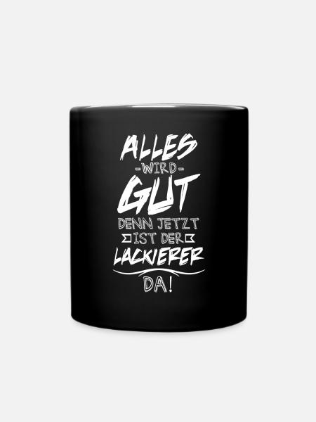 Lackierer - Tasse einfarbig - Schwarz