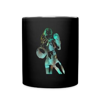 boxer - Full Colour Mug - black - Front