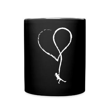 Pour mon amour d'escalade pour la Saint Valentin - Mug uni - noir - Devant