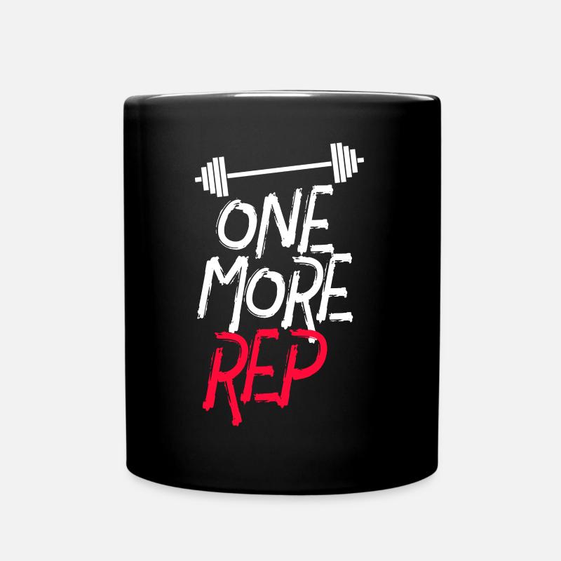 One More Rep // Entraînement de musculation - Mug uni - noir