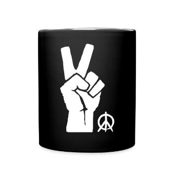 Peaceful Resistance Political - Full Colour Mug - black - Front