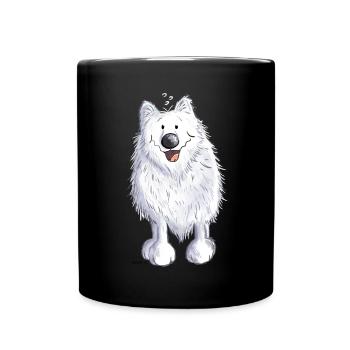 Der Spitz ist angekommen - Tasse einfarbig - Schwarz - Vorne