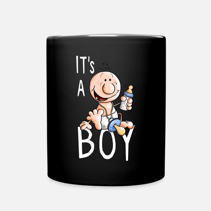 It's a Boy - Junge - Jungen - Jungs - Kind - Baby - Tasse einfarbig - Schwarz
