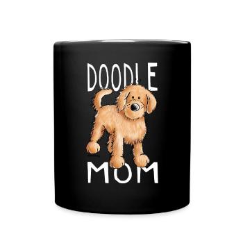 Doodle Mom - Goldendoodle - Gift - Full Colour Mug - black - Front