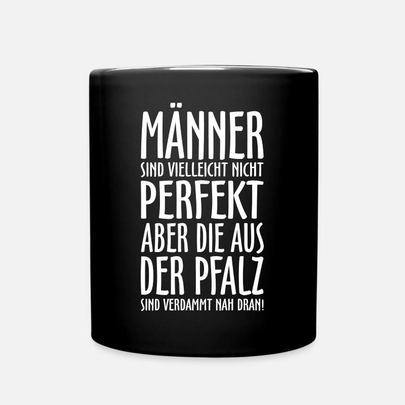 Männer aus der Pfalz (Weiß) Pfälzer Männer - Tasse einfarbig - Schwarz