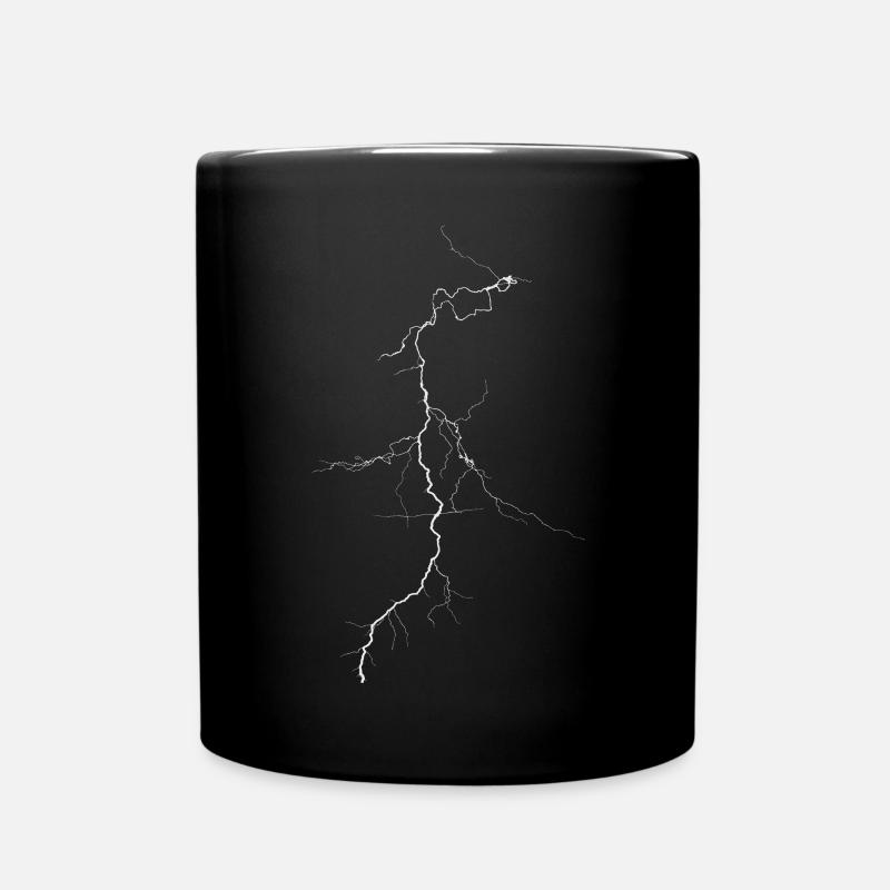 lightning - Full Colour Mug - black