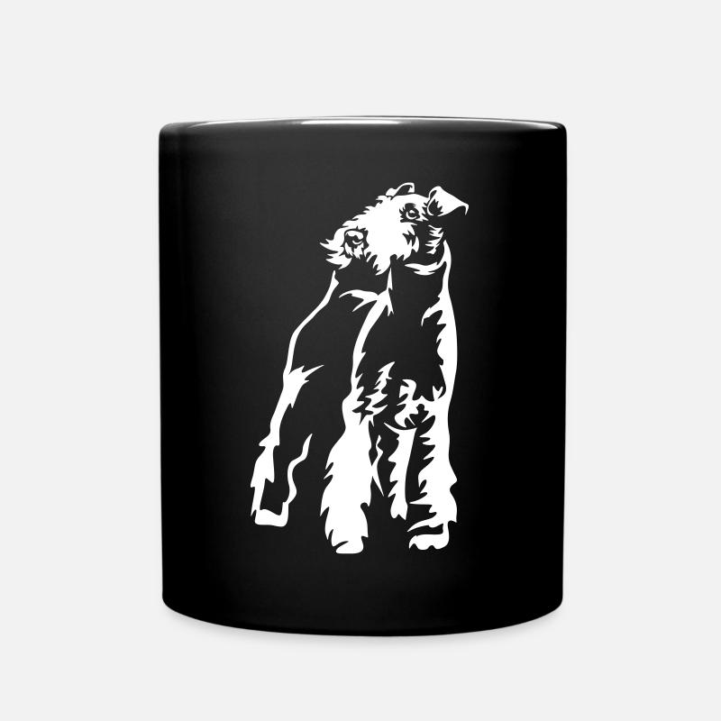Foxterrier "Black Edition" - Tasse einfarbig - Schwarz