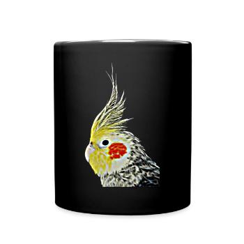 Cockatiel (13) - Full Colour Mug - black - Front