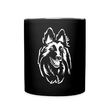 Tervueren Head « Black Edition » - Mug uni - noir - Devant