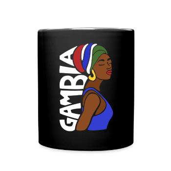 Gambie - Mug uni - noir - Devant