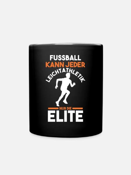Leichtathletik - Tasse einfarbig - Schwarz