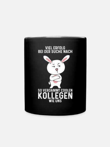 Viel Erfolg Jobwechsel Kollegen Abschied Arbeit - Tasse einfarbig - Schwarz