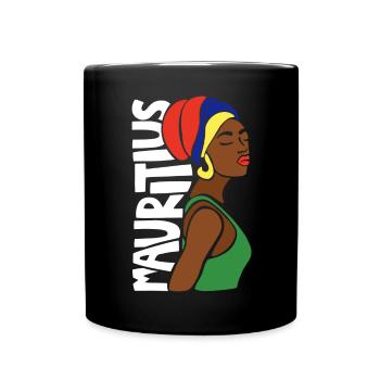 Mauritius - Tasse einfarbig - Schwarz - Vorne