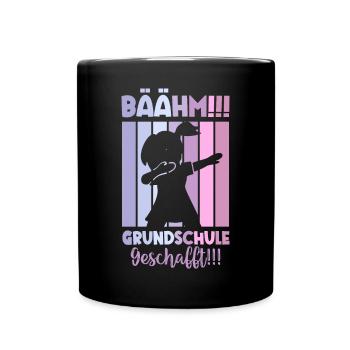 Grundschulabgängerin 2026 Grundschule Abschied - Tasse einfarbig - Schwarz - Vorne