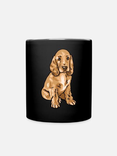 Cocker Spaniel - Full Colour Mug - black