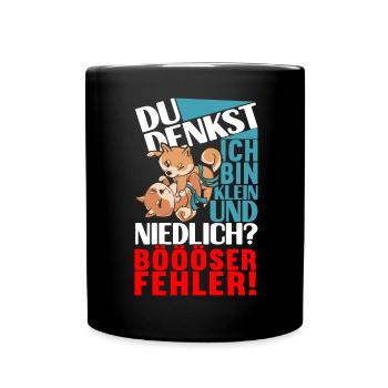 Brazilian Jiu Jitsu Grappling - Tasse einfarbig - Schwarz - Vorne