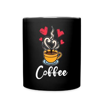 Caffeine Coffee Drinking Coffee Drinker Saying - Full Colour Mug - black - Front