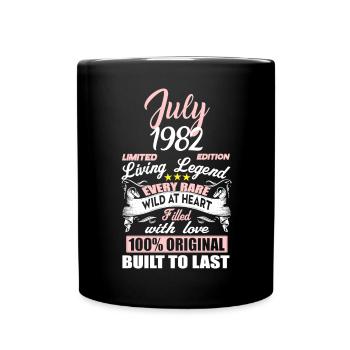 Juli 1982 - 40. Geburtstag Geschenk. Awesome. - Tasse einfarbig - Schwarz - Vorne