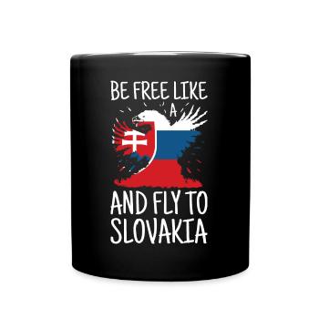 Slovakia Flag Vintage Slovak Flag Home - Full Colour Mug - black - Front