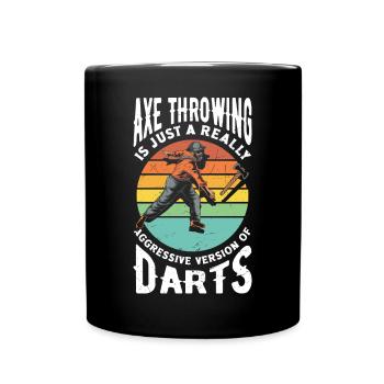 Axe Hatchet Throwing Hatchet Ax Thrower Funny - Tasse einfarbig - Schwarz - Vorne