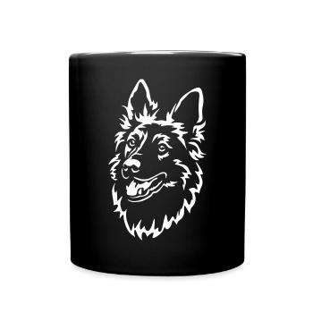 Harzer Fuchs Head "Black Edition" - Full Colour Mug - black - Front