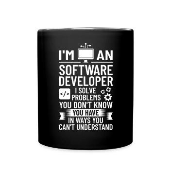 Développeur de logiciels de développement de logiciels - Mug uni - noir - Devant