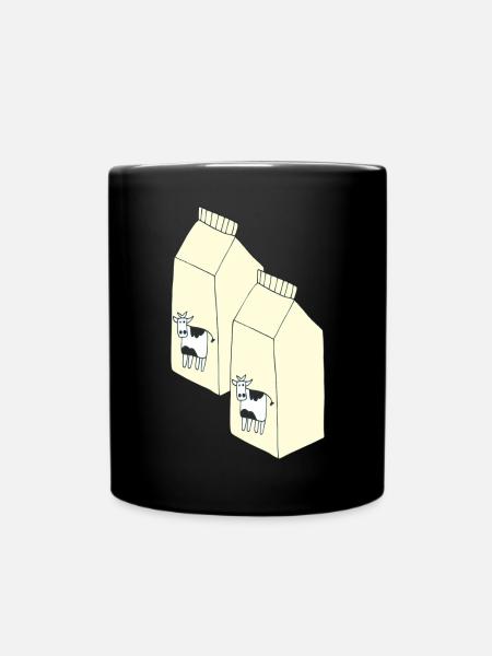 tetrapack milch - Tasse einfarbig - Schwarz