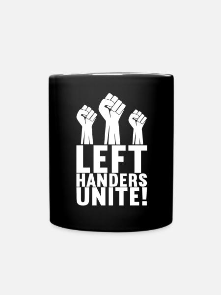Linkshänder - Tasse einfarbig - Schwarz
