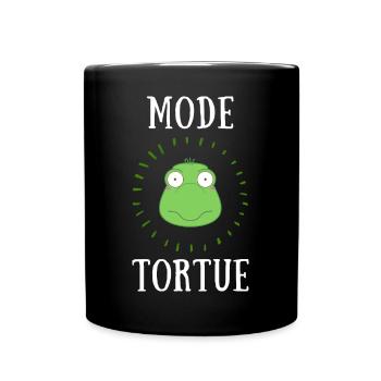 mode tortue - Mug uni - noir - Devant