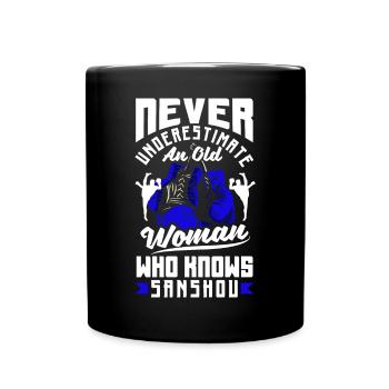 Chinese Martial Arts Chinese Boxing Sanshou Old - Tasse einfarbig - Schwarz - Vorne