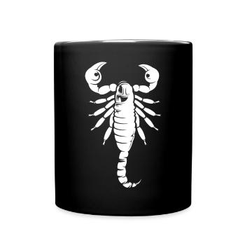 Symbole du scorpion Illustration Animaux Icône graphique - Mug uni - noir - Devant