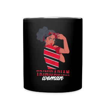 Trinidadian Woman Trinidad et Tobago Drapeau - Mug uni - noir - Devant