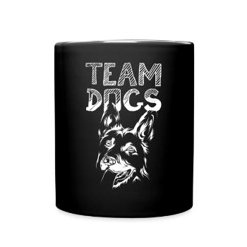 team dogs icon dog illustration logo icon - Full Colour Mug - black - Front