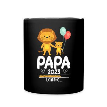 Papa 2023 Chargement - Mug uni - noir - Devant