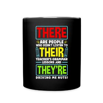 Professeur d’anglais langue ESL Linguiste Enseignement multilingue Drôle - Mug uni - noir - Devant