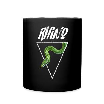 Rhino Rat Snake Reptilienhalter - Tasse einfarbig - Schwarz - Vorne