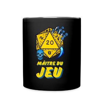 D20 Aventures JDR Maître du Jeu - Mug uni - noir - Devant
