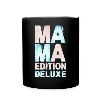 MAMA édition deluxe Pastel rose bleu - Mug uni - noir - Devant