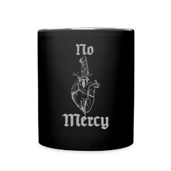 Pas de pitié | Cœur, Poignard, Rock, Métal, Concert - Mug uni - noir - Devant