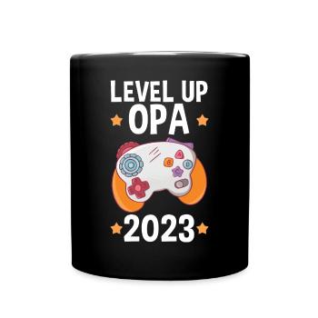 Grandfather 2023 Pregnant Gamer Gambler Gaming Grandpa - Full Colour Mug - black - Front