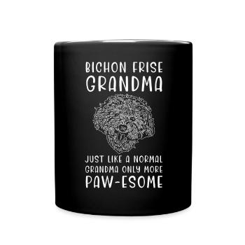 Bichon Frisé Propriétaire Chiens Cadeau - Mug uni - noir - Devant