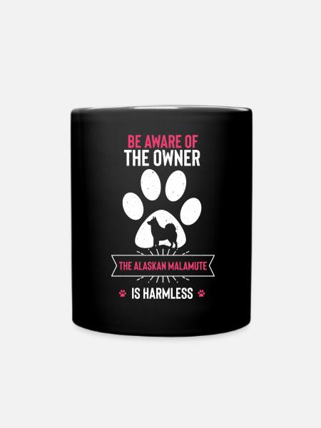 Alaskan Malamute Hund - Tasse einfarbig - Schwarz