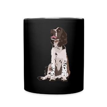 Cadeau de chien Springer Spaniel anglais - Mug uni - noir - Devant