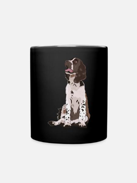 English Springer Spaniel Hund Geschenk - Tasse einfarbig - Schwarz