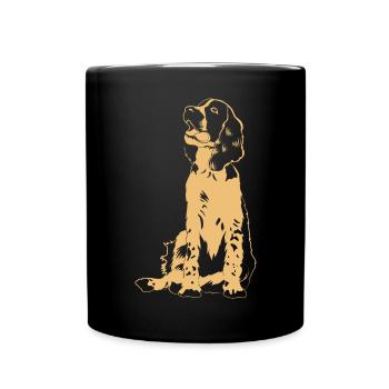 Cadeau de chien Springer Spaniel anglais - Mug uni - noir - Devant
