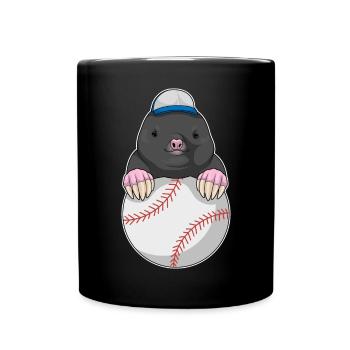 Mole Baseball - Mug uni - noir - Devant