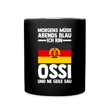 Ostdeutschland Ossi Deutschland DDR - Tasse einfarbig - Schwarz - Vorne