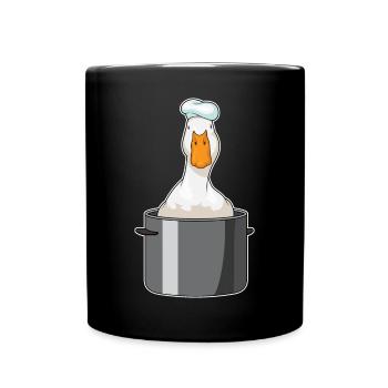 Cuisinier canard Cuit Cuisson de la marmite - Mug uni - noir - Devant